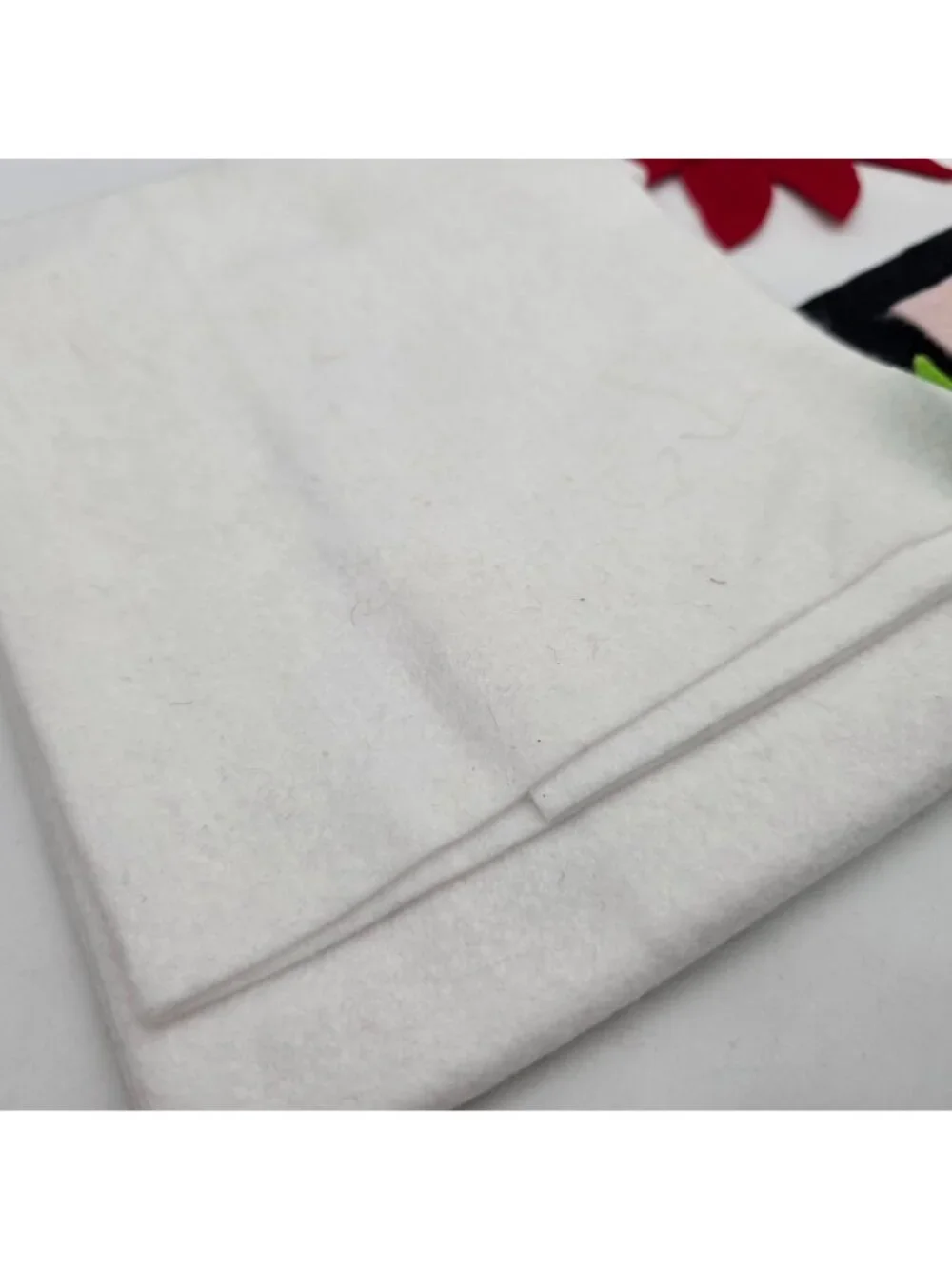 Christmas Craft Felt Sheets & Red Poinsettia Cutouts Assorted Colors Holiday - Picture 2 of 8